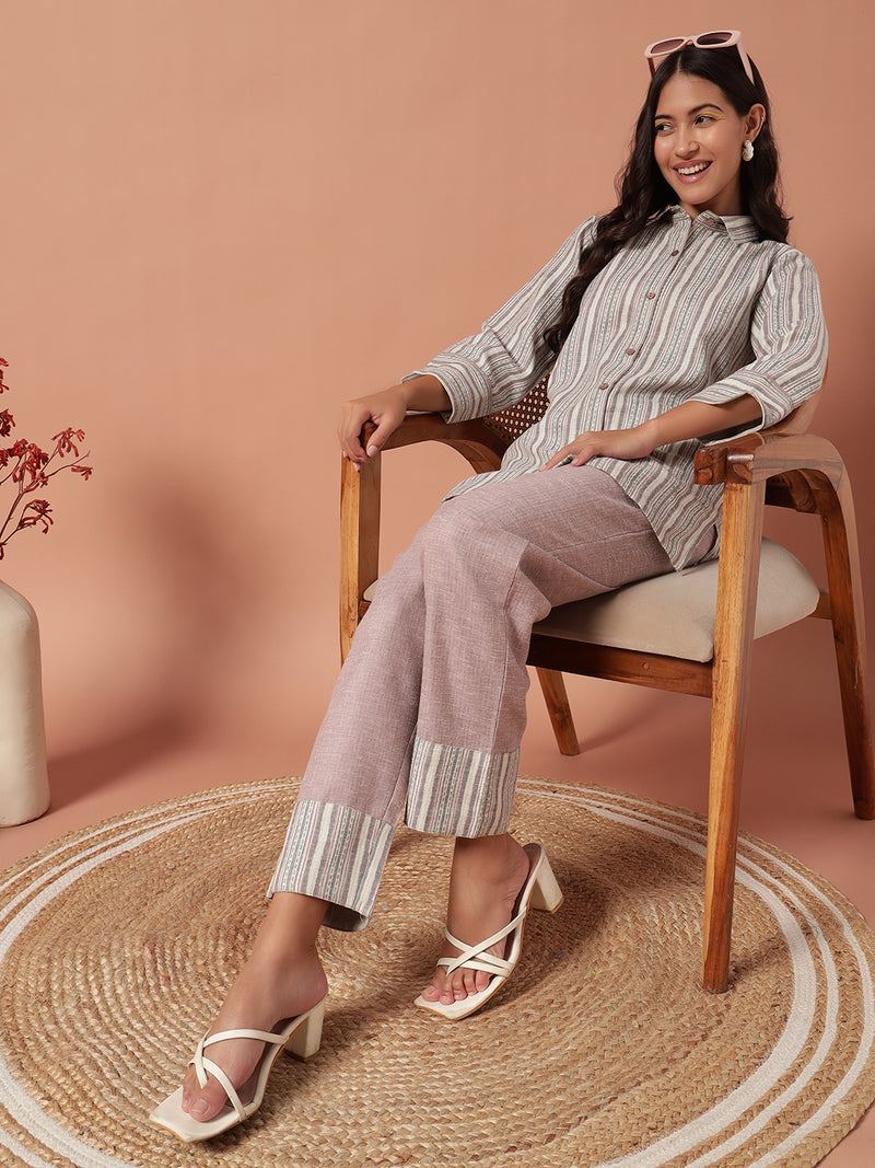 Women Co Ord set - PINK GREY