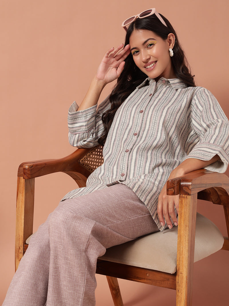 Women Co Ord set - PINK GREY