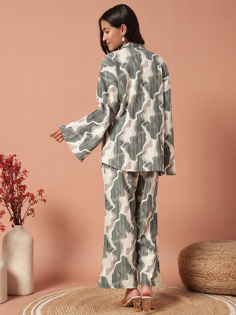 Women Co Ord set - ARMY