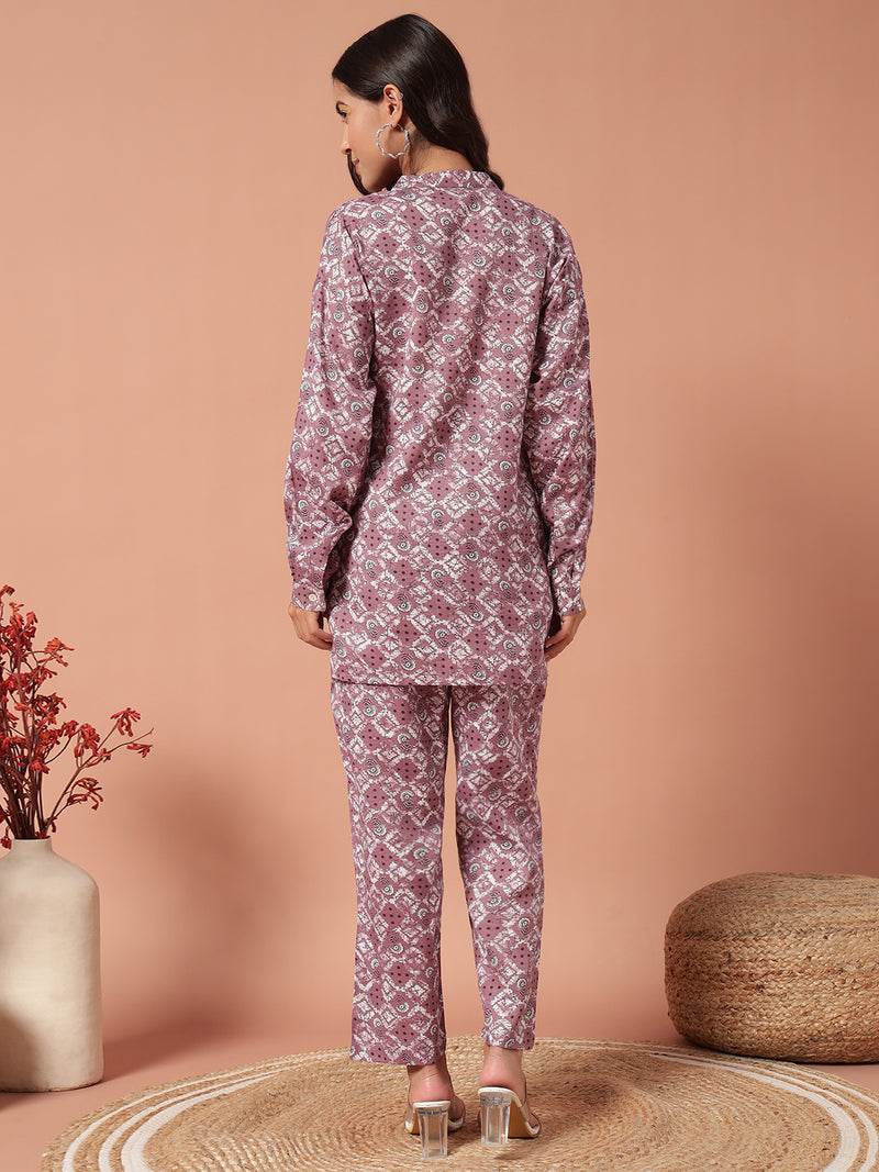 Women Co Ord set - Red Wood
