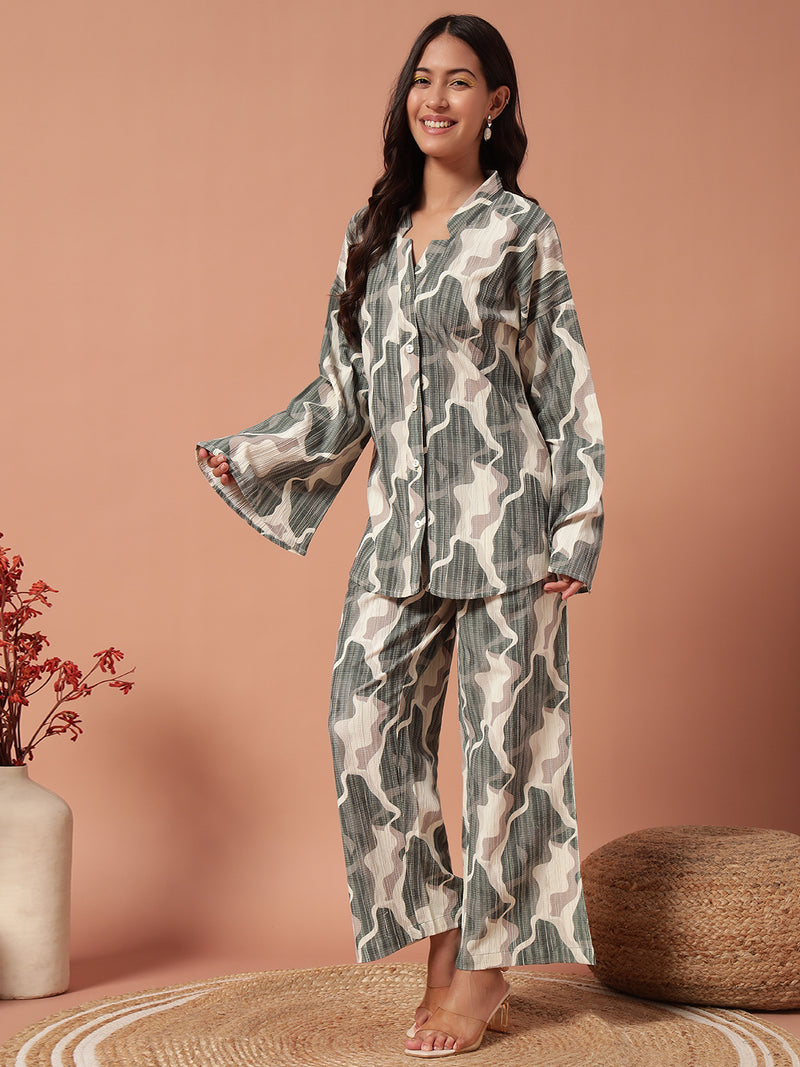 Women Co Ord set - ARMY
