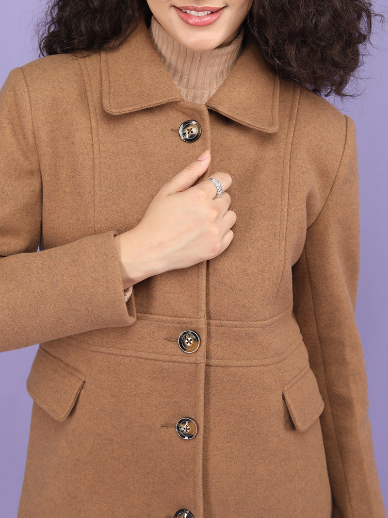 Cocoa Brown Long Coat