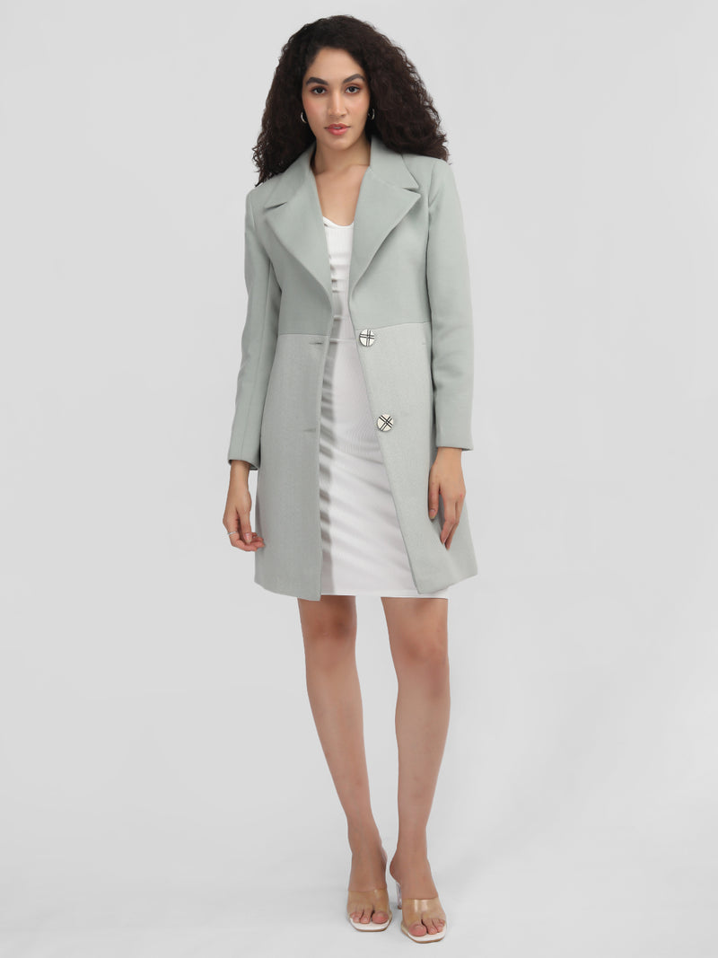 PLAGG Women Winter Stylish Coat - Pista Green