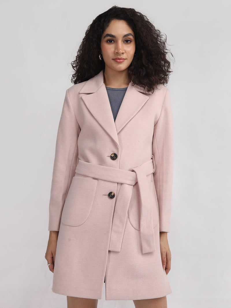 PLAGG Women Winter Stylish Coat - Peach