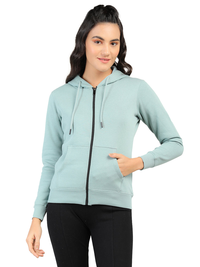 WOMEN WINTER HOODED SWEATSHIRT