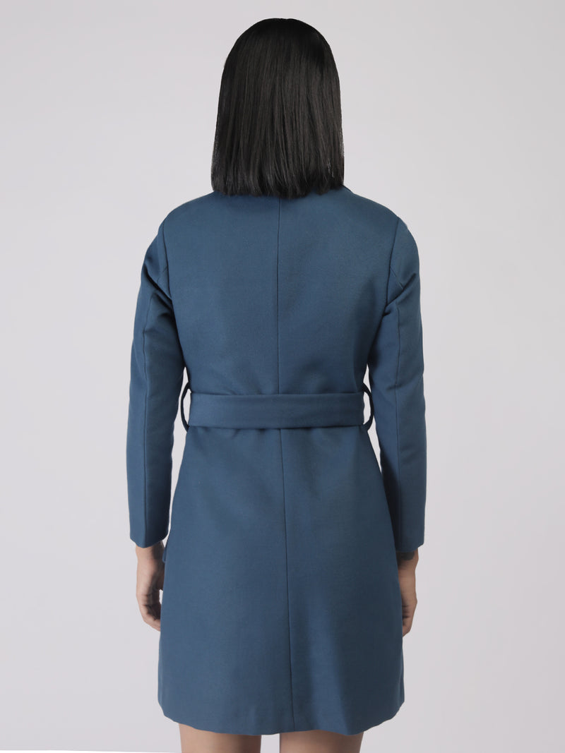 Airforce Longline Belted Winter Trench Coat