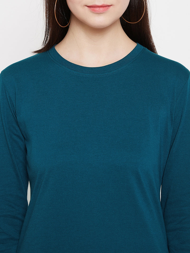 WOMEN COTTON FULL SLEEVE T-SHIRT