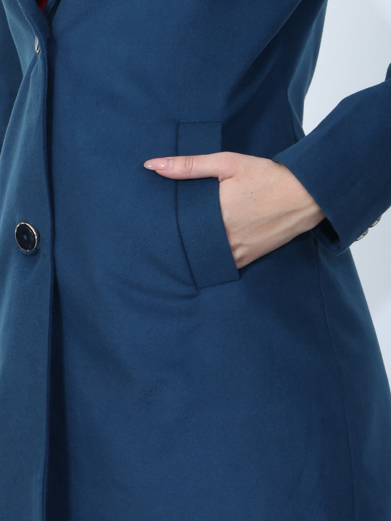 Indigo Long Winter Coat