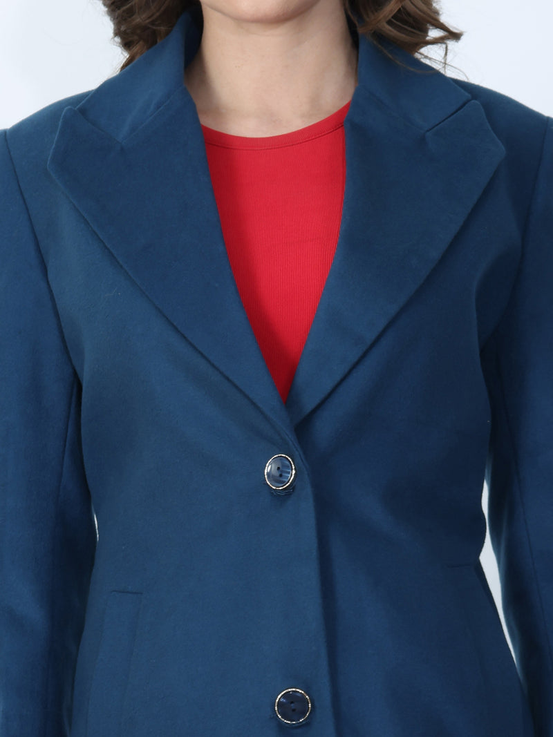 Indigo Long Winter Coat