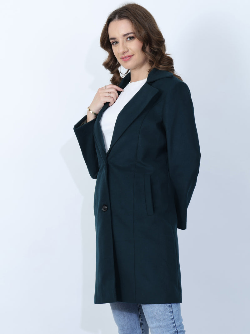 British Green Winter Long Coat