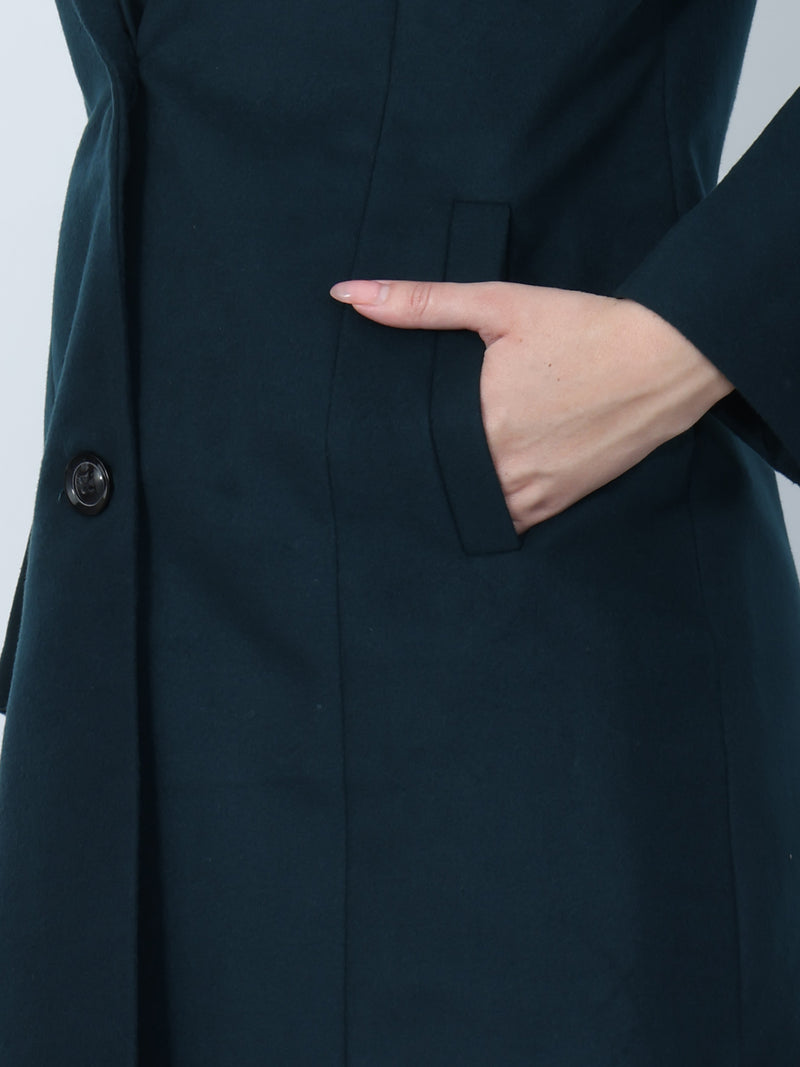 British Green Winter Long Coat