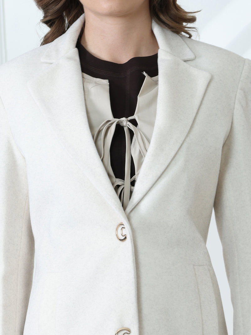 White Long Overcoat