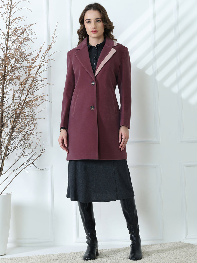 Mauve Winter Overcoat