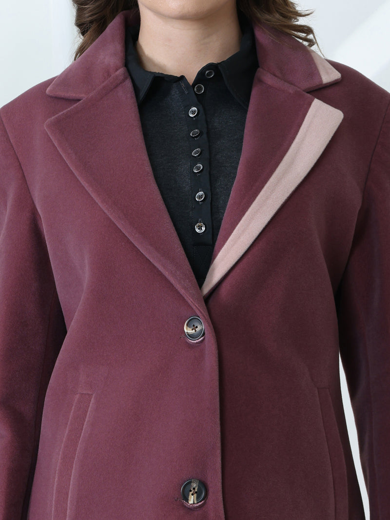 Mauve Winter Overcoat