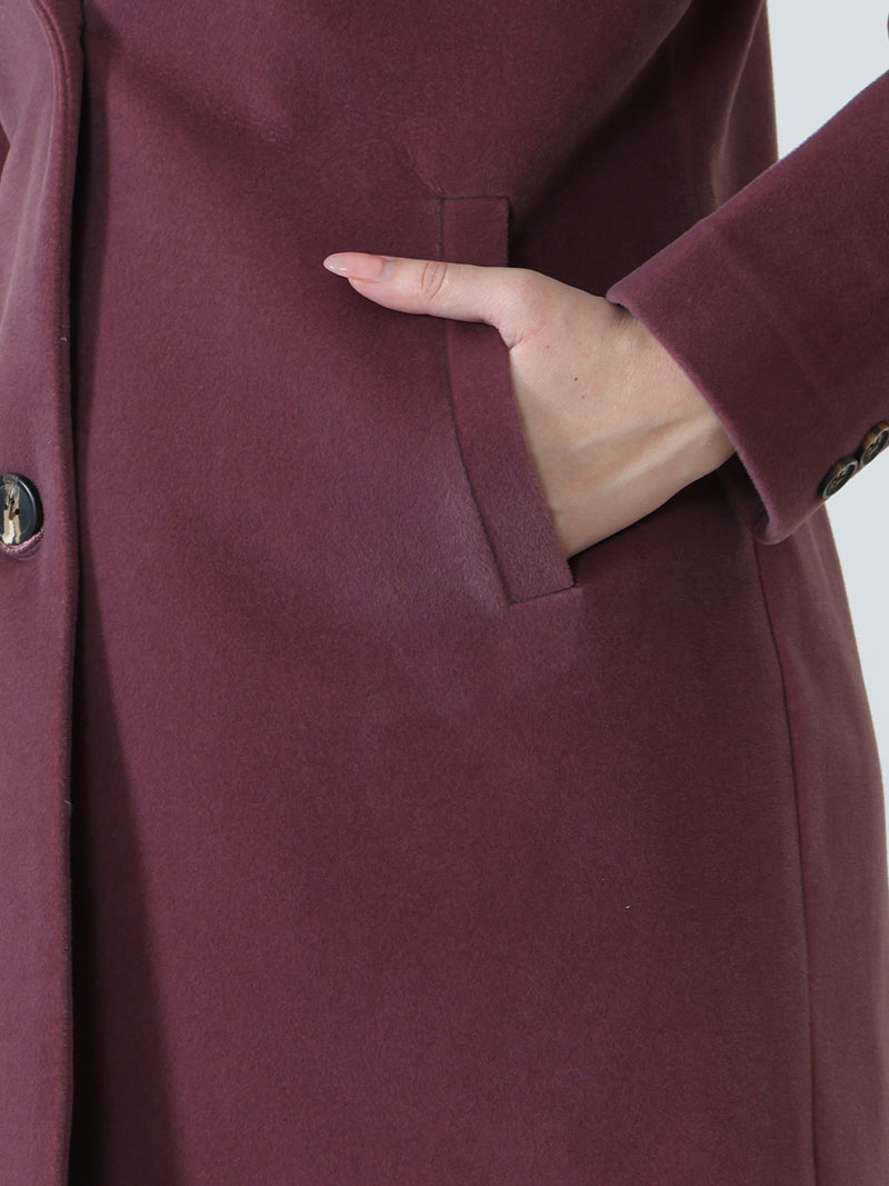 Mauve Winter Overcoat