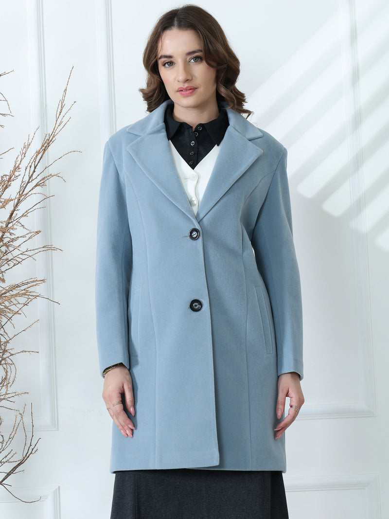 Blue Winter Overcoat