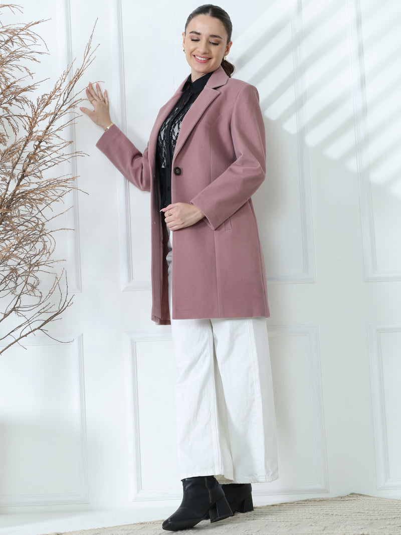 Lilac Winter Overcoat