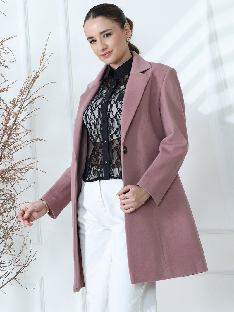 Lilac Winter Overcoat