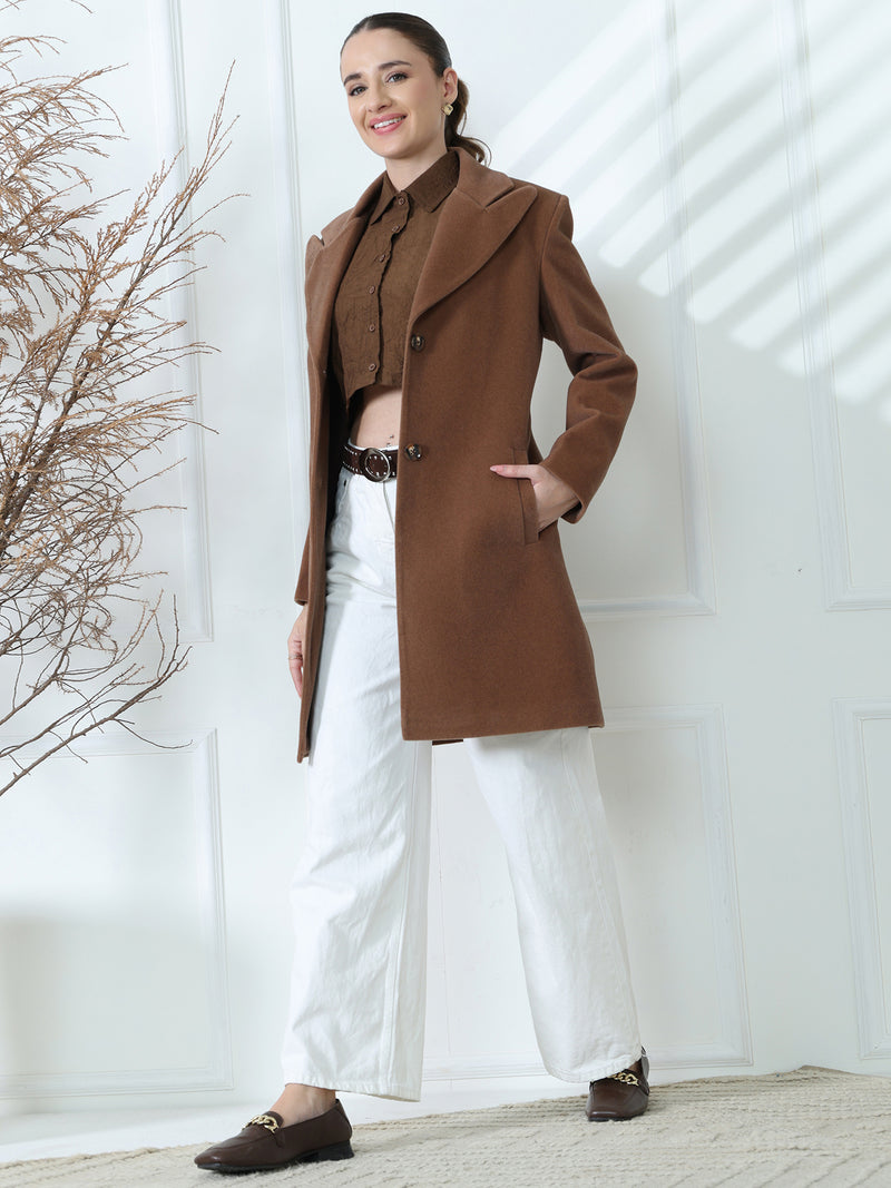 Coffee Brown Long Coat