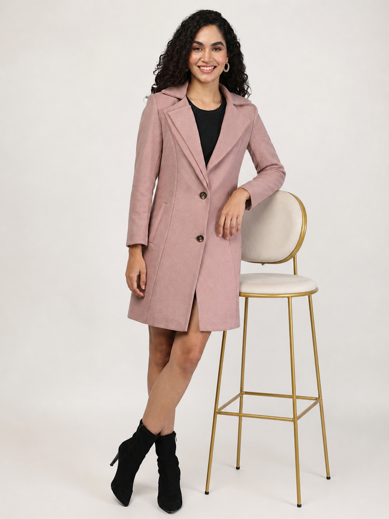 Tweed Longline Winter Trench Coat Pack of 2