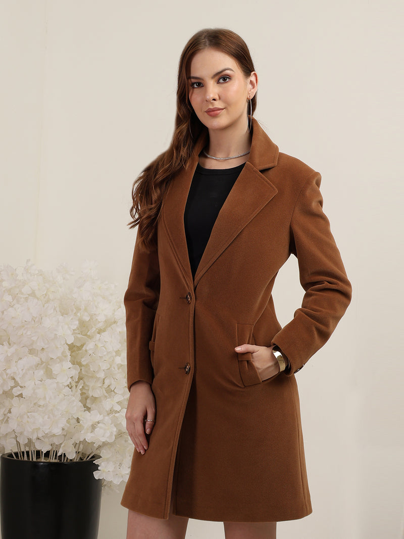 Choclate Brown Long Trench Coat