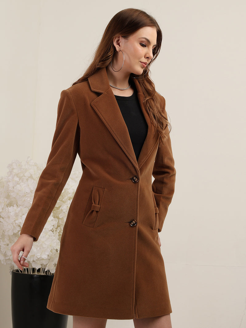 Choclate Brown Long Trench Coat