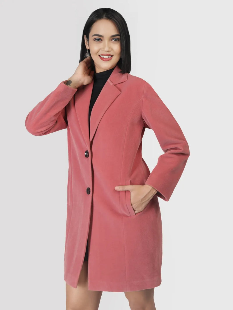 Tweed Longlength Winter Trench Coat Pack of 2
