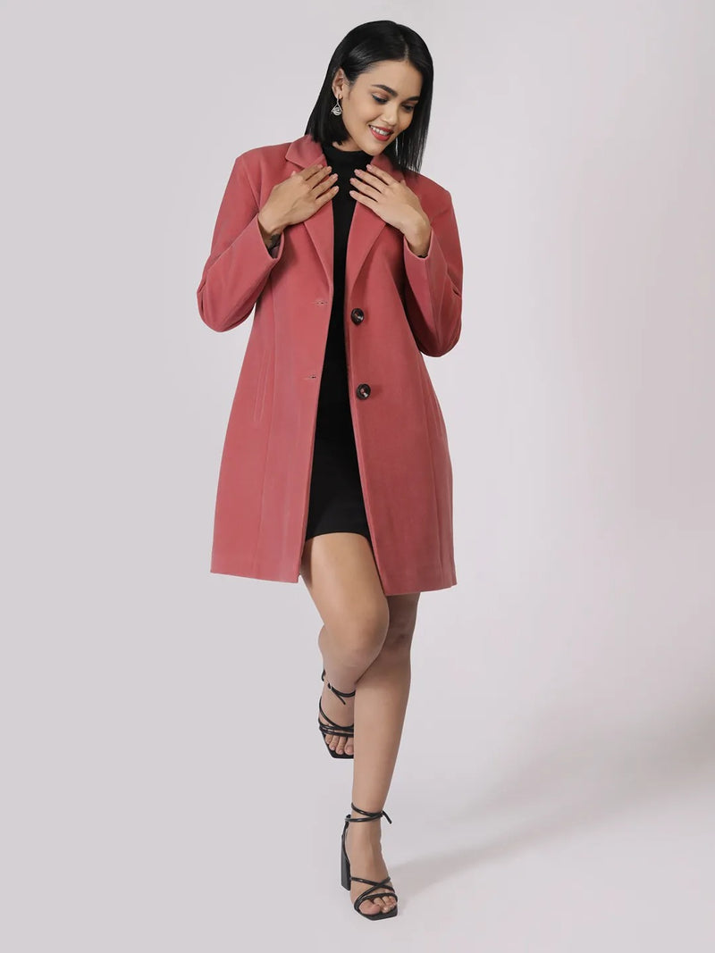 Tweed Longlength Winter Trench Coat Pack of 2