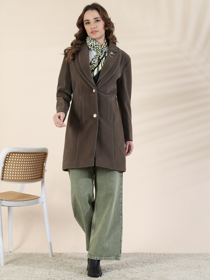 Dark Green Winter Overcoat
