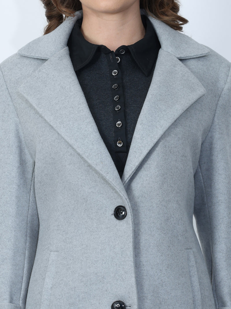Sky blue Winter Trench Coat