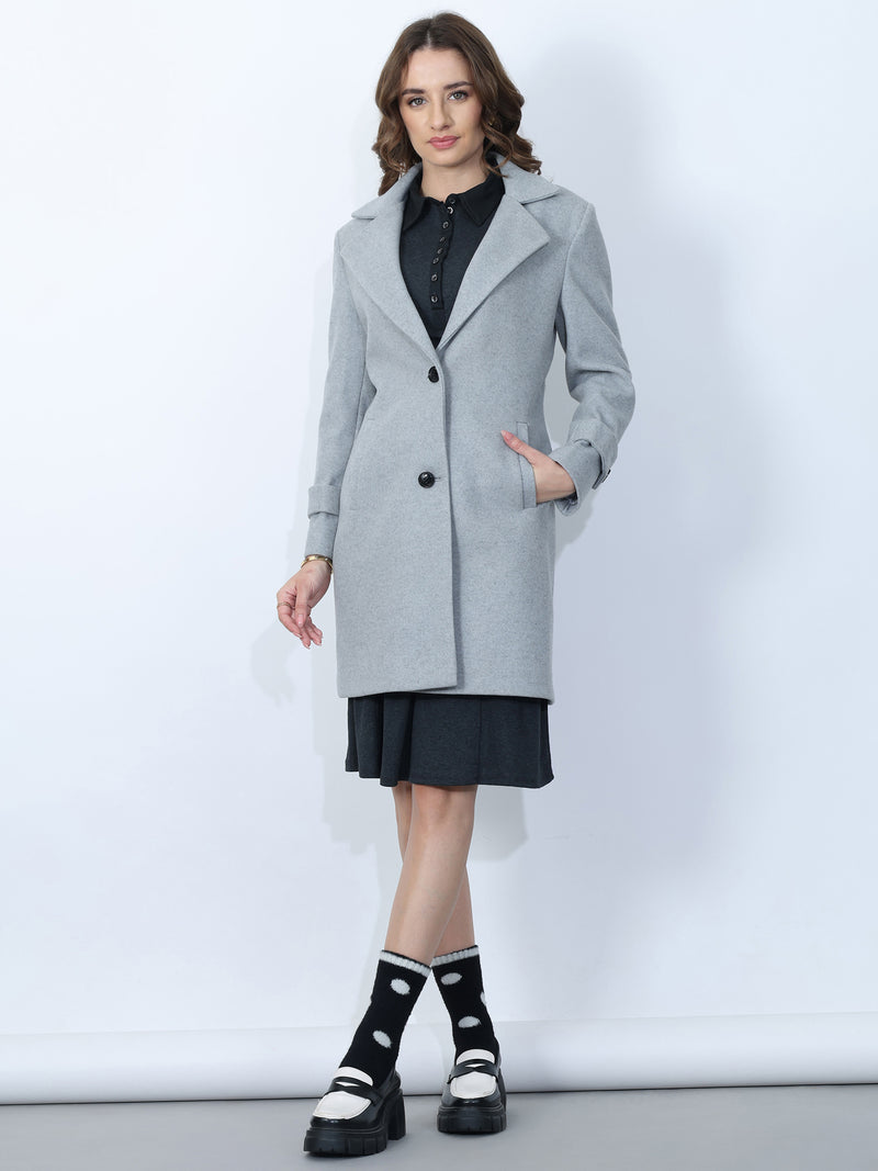 Sky blue Winter Trench Coat