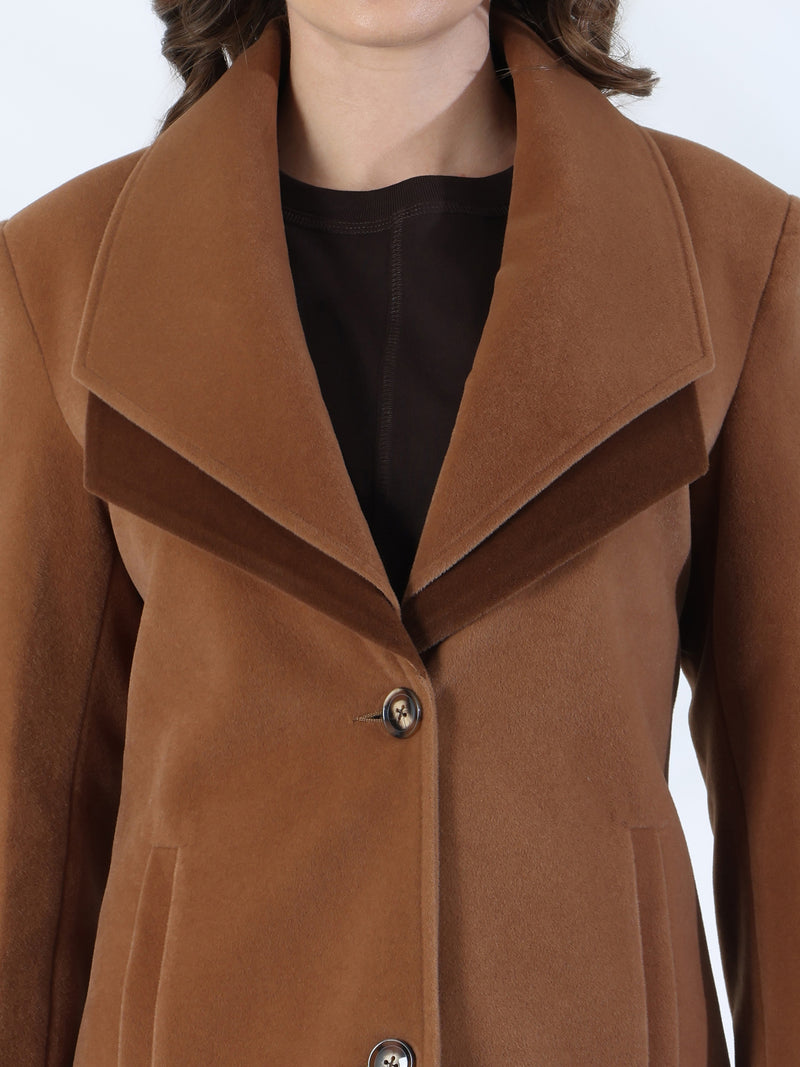 Desert Brown Winter Overcoat
