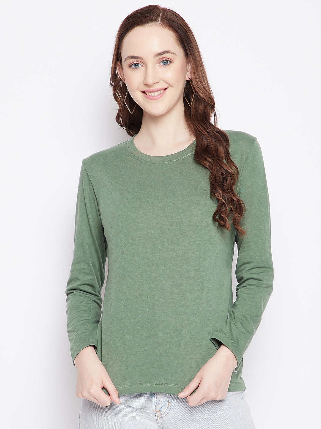 WOMEN COTTON FULL SLEEVE T-SHIRT