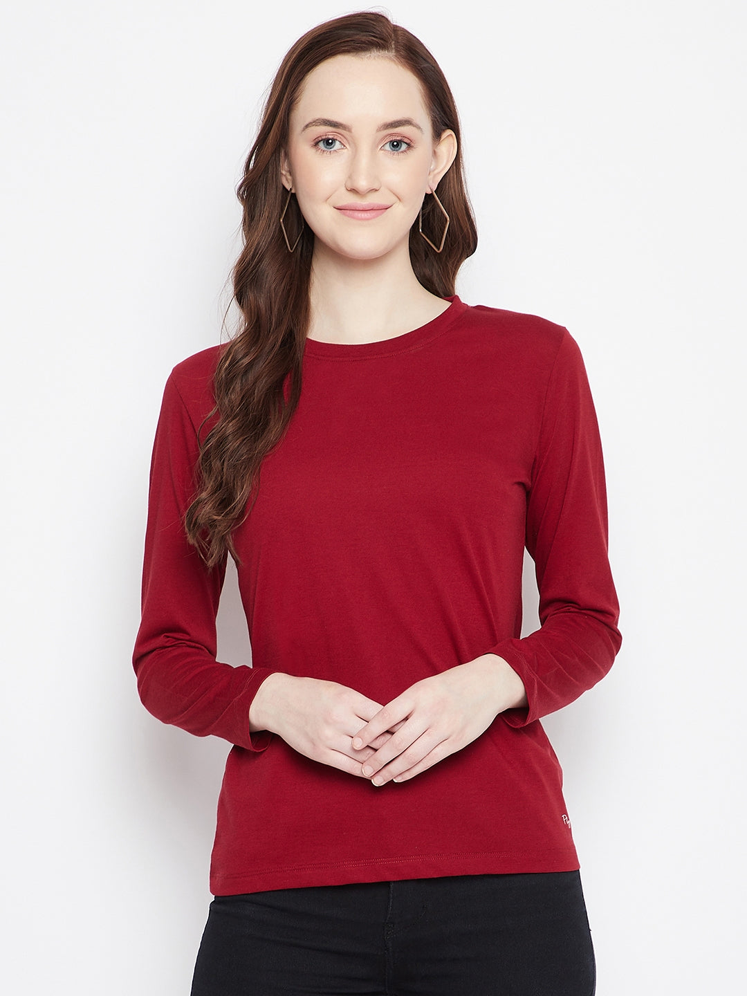WOMEN COTTON FULL SLEEVE T-SHIRT