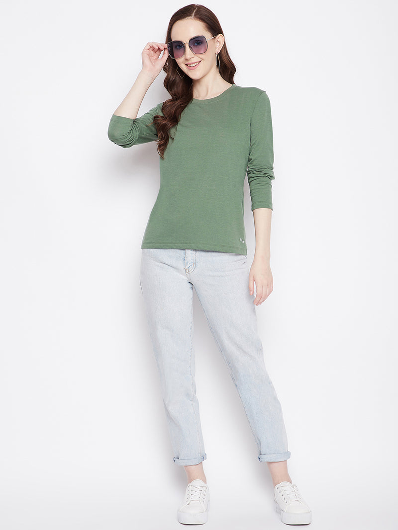 WOMEN COTTON FULL SLEEVE T-SHIRT
