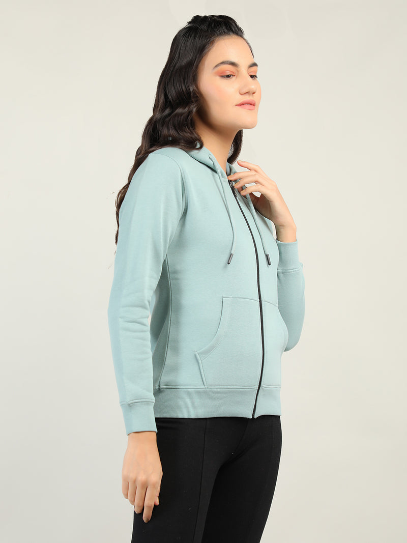 WOMEN WINTER HOODED SWEATSHIRT