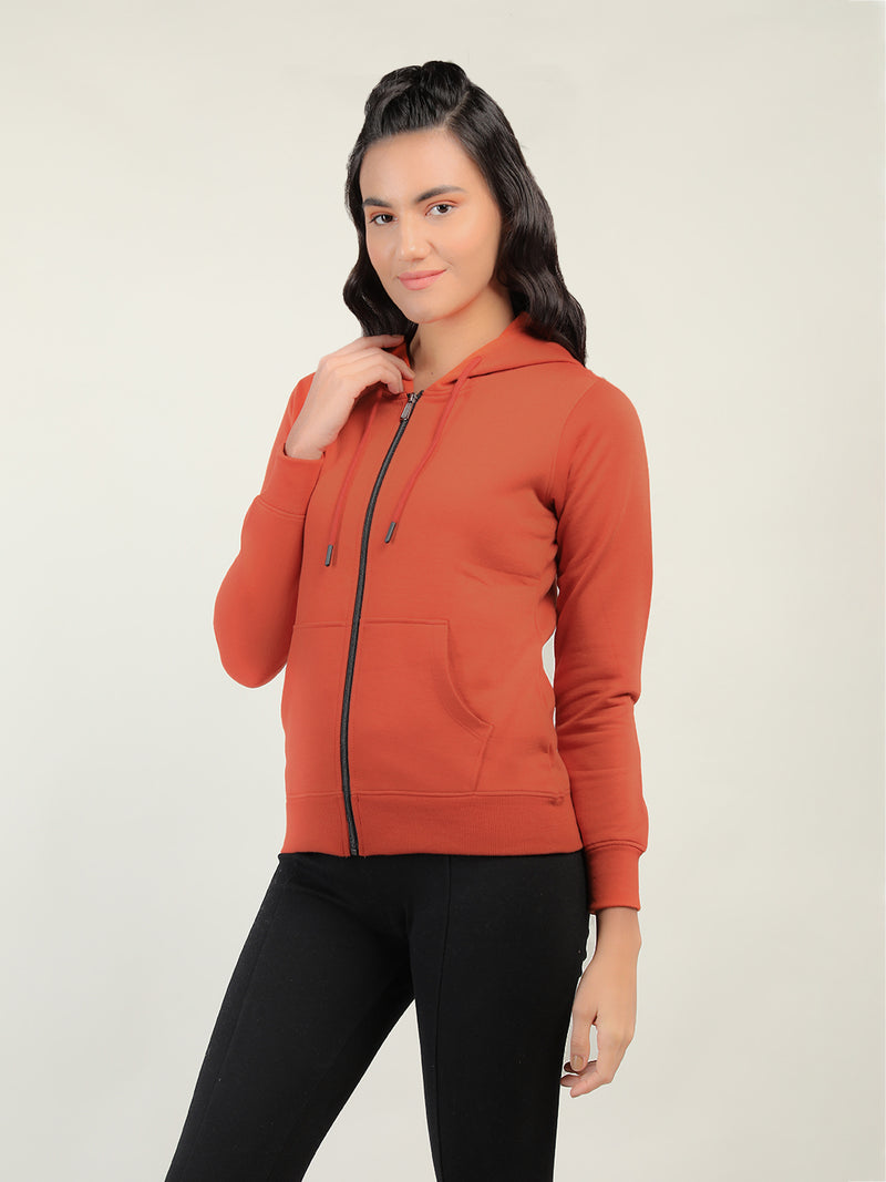 WOMEN WINTER HOODED SWEATSHIRT