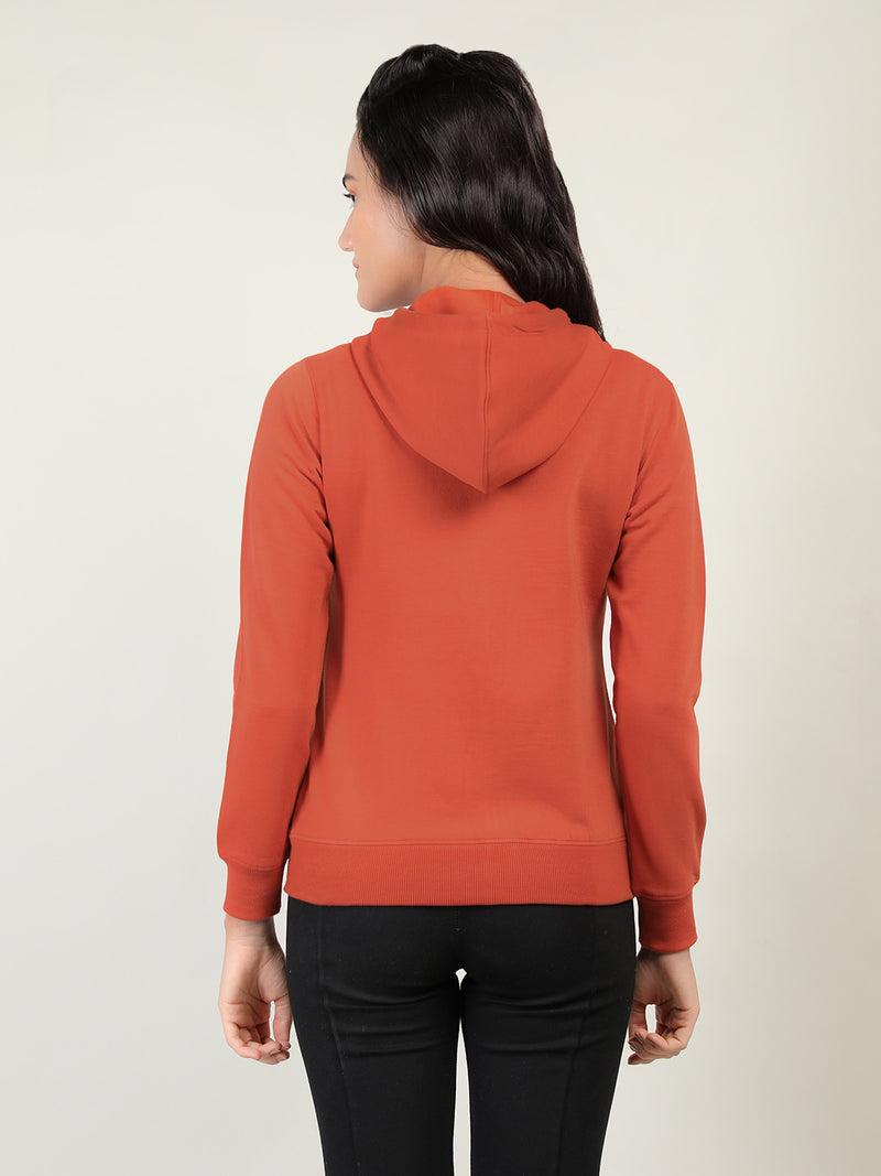 WOMEN WINTER HOODED SWEATSHIRT