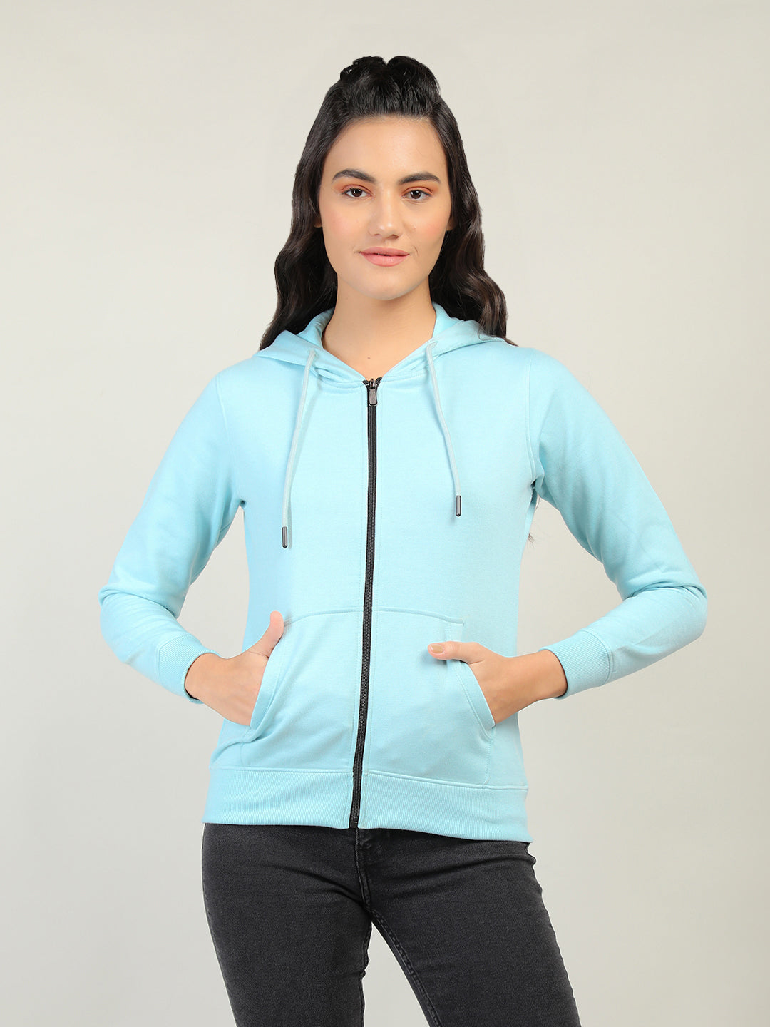 WOMEN WINTER HOODED SWEATSHIRT