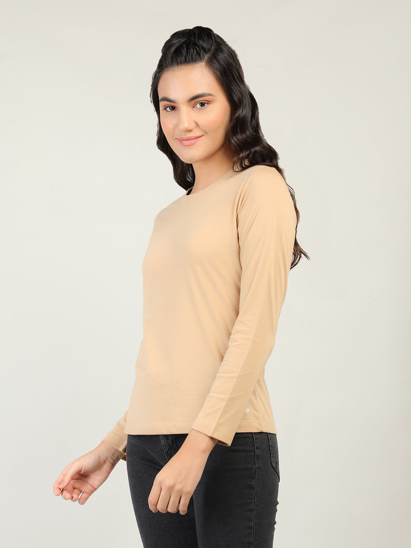 WOMEN COTTON FULL SLEEVE T-SHIRT