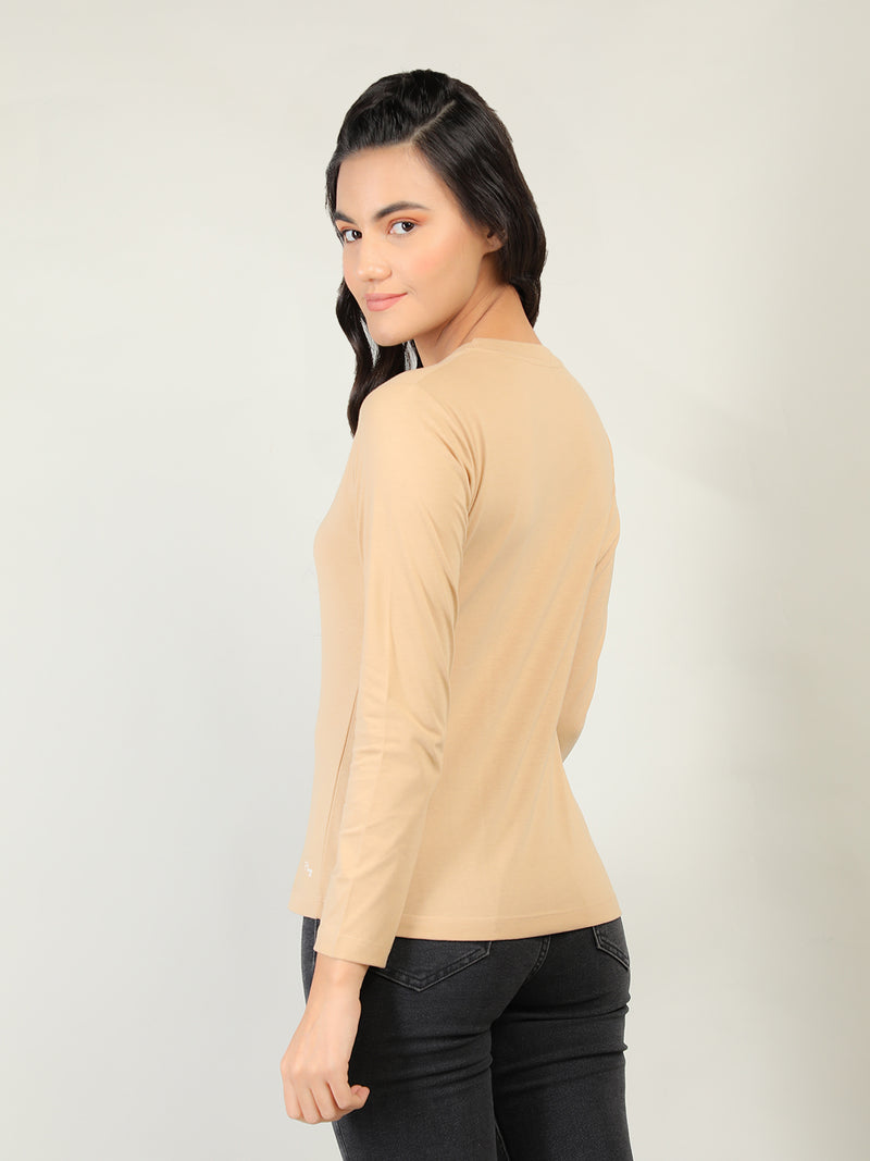 WOMEN COTTON FULL SLEEVE T-SHIRT