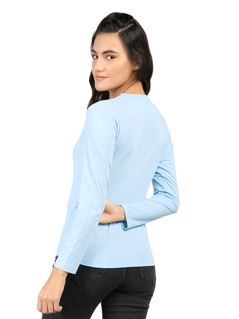 WOMEN COTTON FULL SLEEVE T-SHIRT