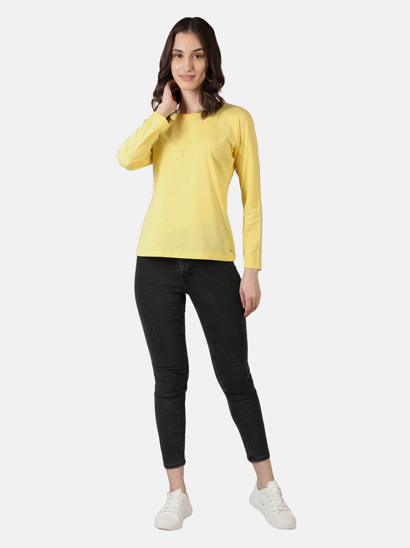 WOMEN COTTON FULL SLEEVE T-SHIRT
