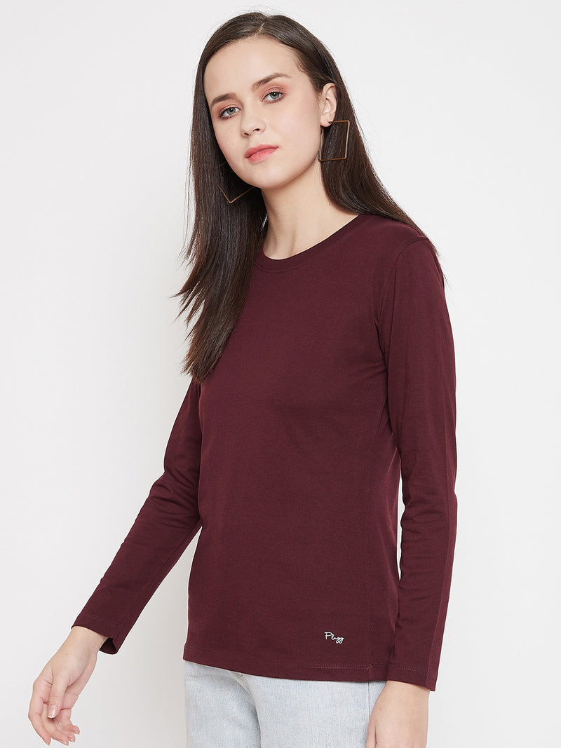 WOMEN COTTON FULL SLEEVE T-SHIRT