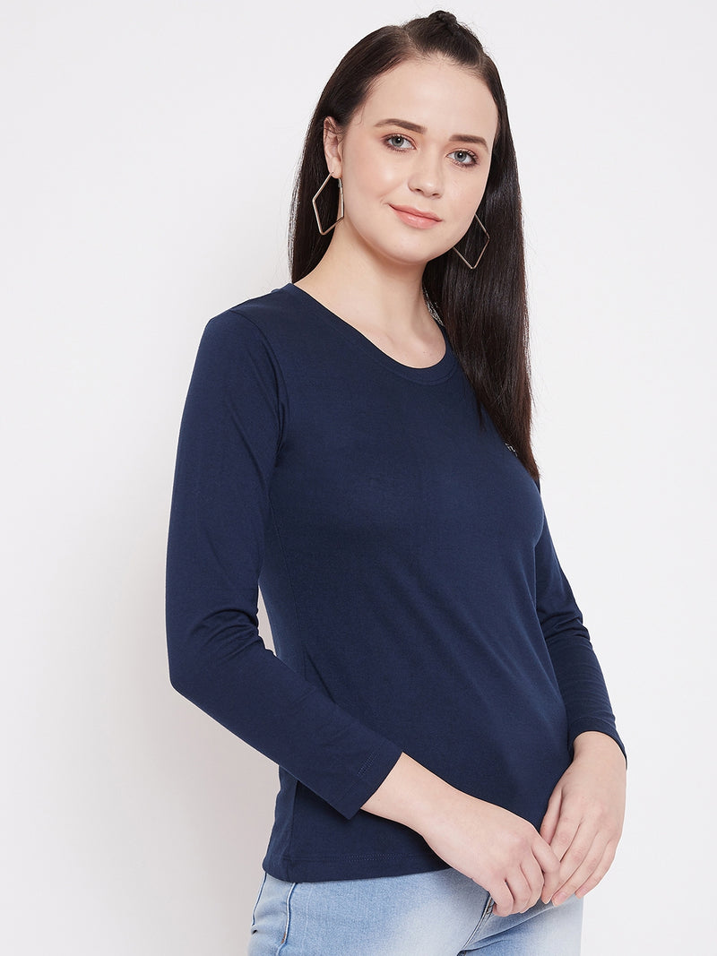 WOMEN COTTON FULL SLEEVE T-SHIRT