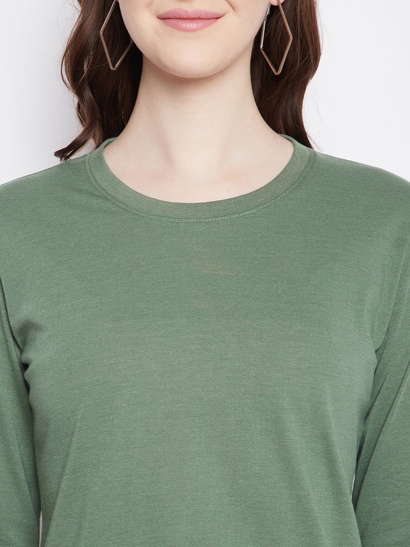 WOMEN COTTON FULL SLEEVE T-SHIRT
