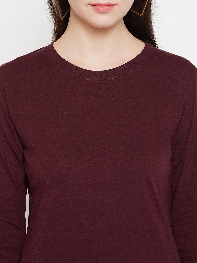 WOMEN COTTON FULL SLEEVE T-SHIRT