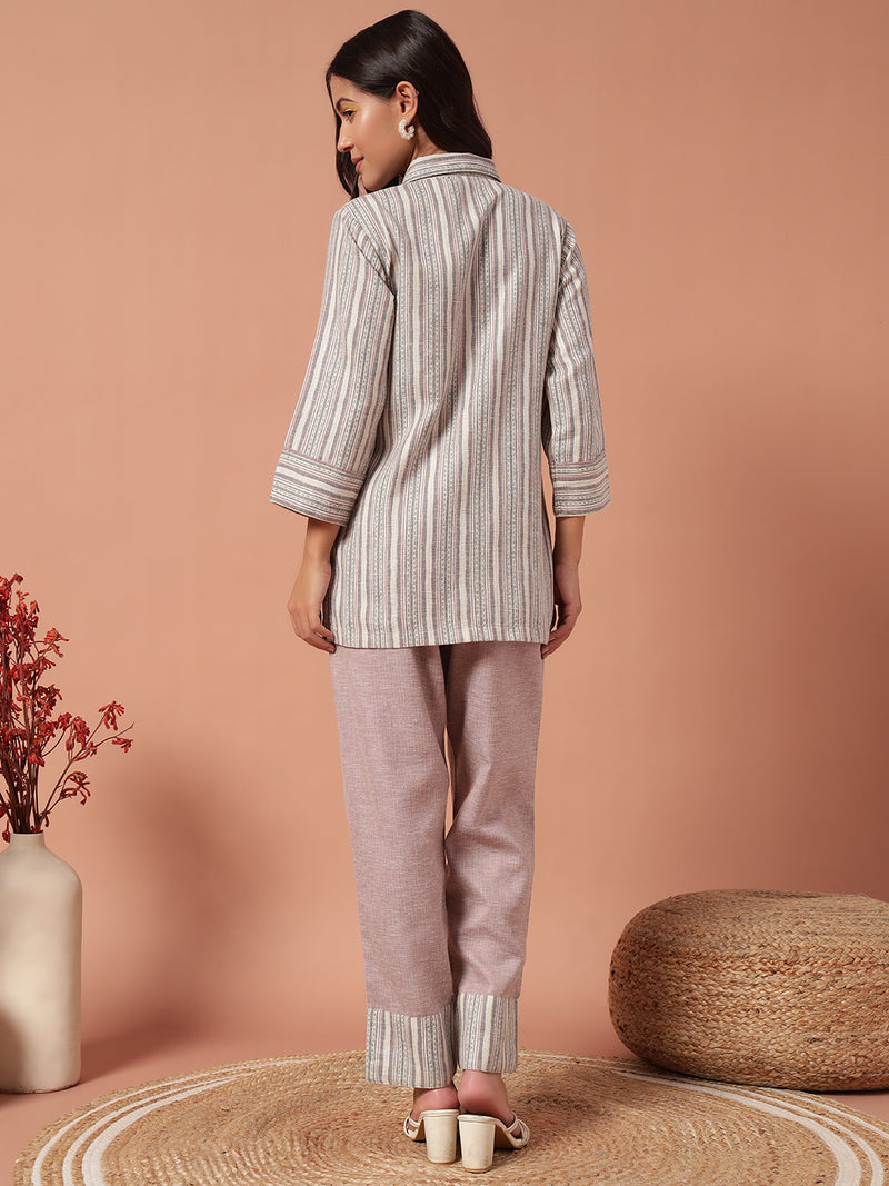Women Co Ord set - PINK GREY