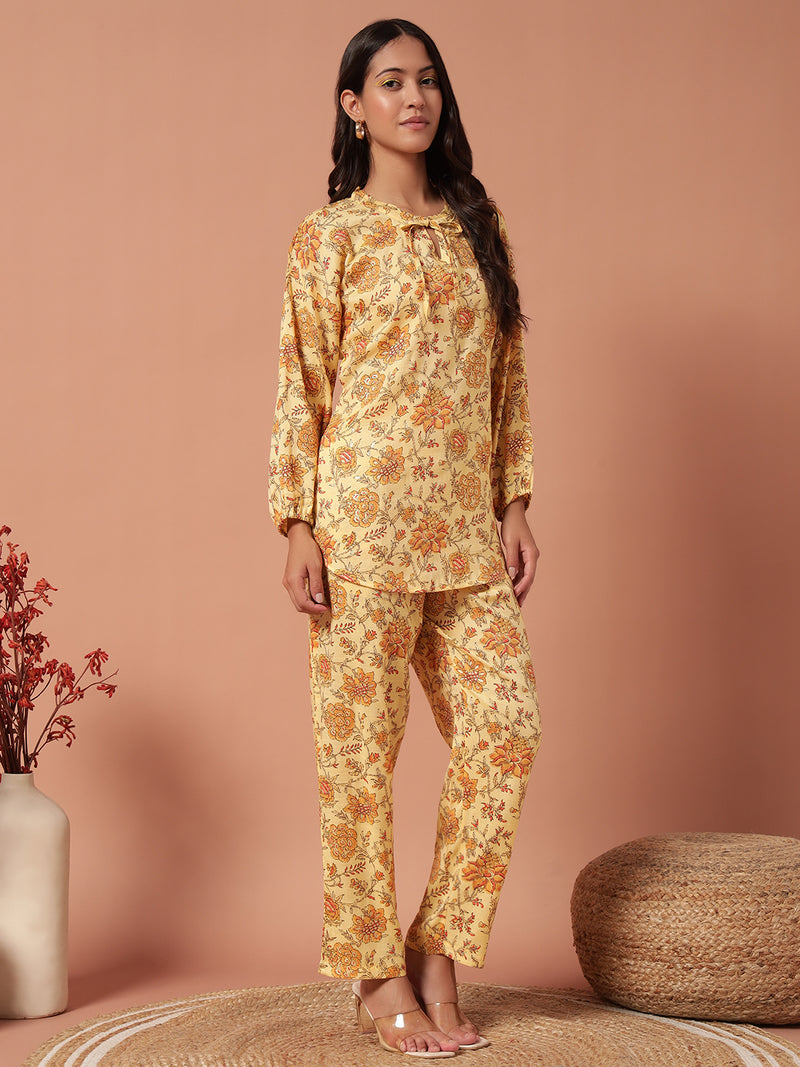 Women Co Ord set - MUSTARD