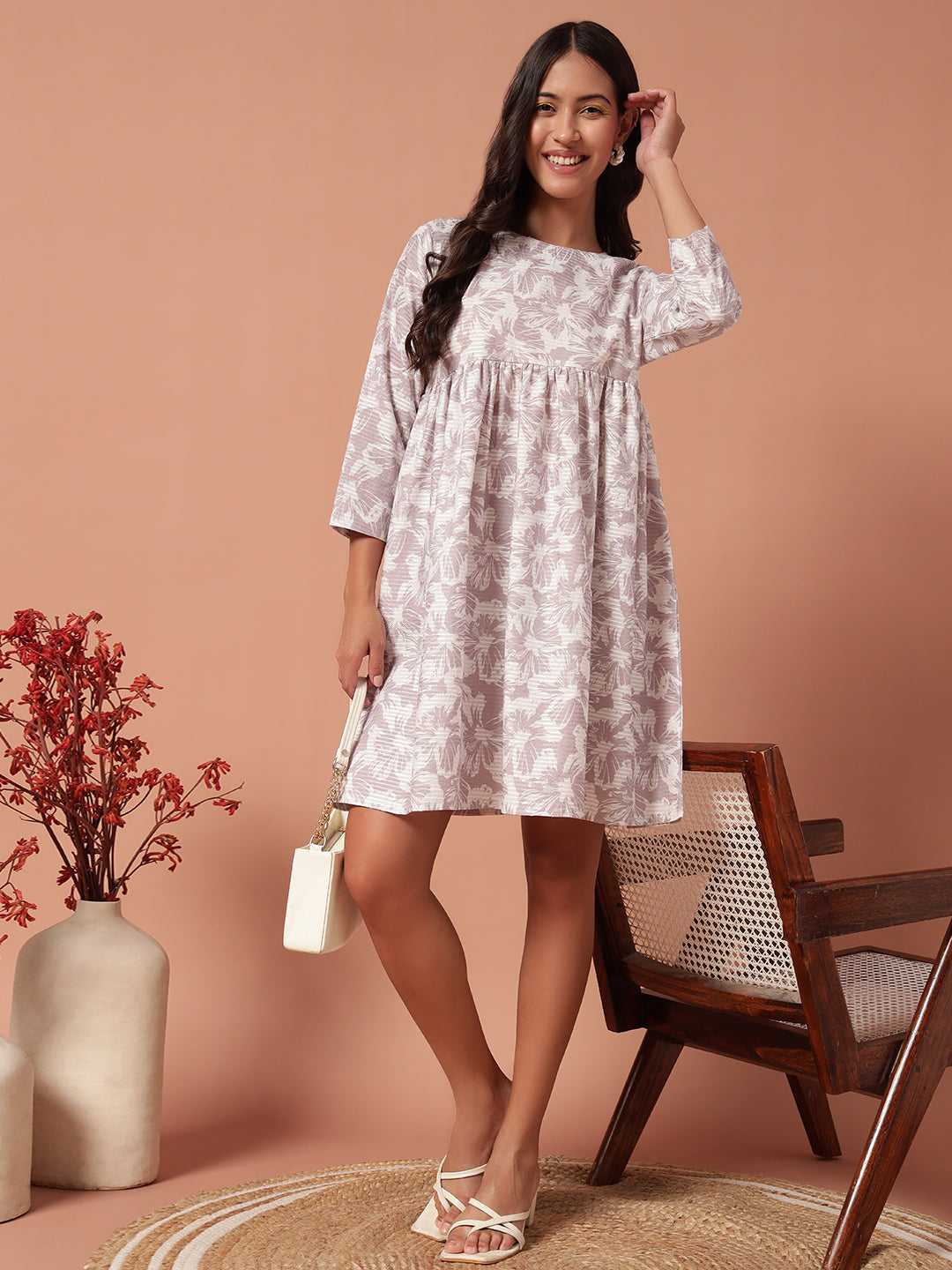 Women Frock - PASTEL PINK